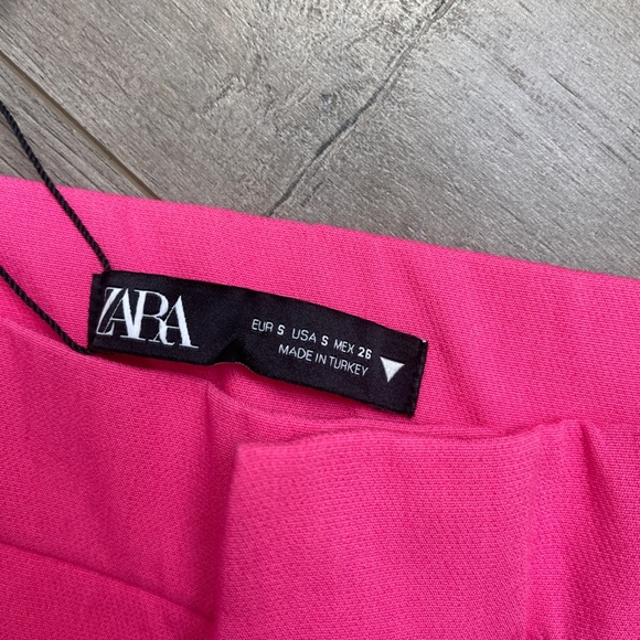 Zara Fuchsia Wide Leg Trouser Small - Picture 2 of 4